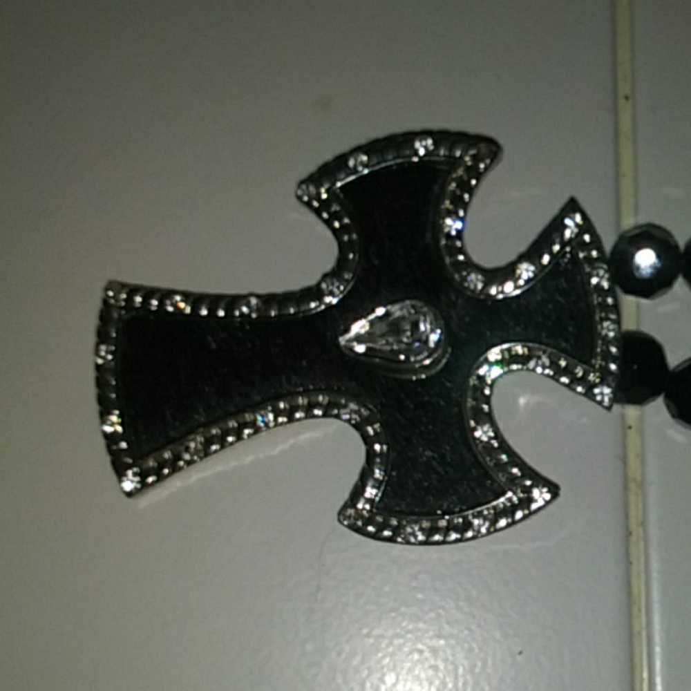 2 way westren cross necklace